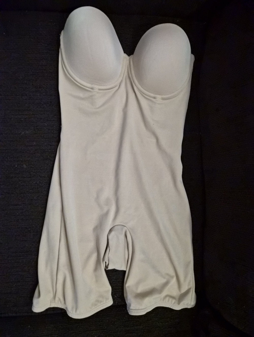 Flexees Nude/Tan Strapless Shapewear Bodysuit 38C